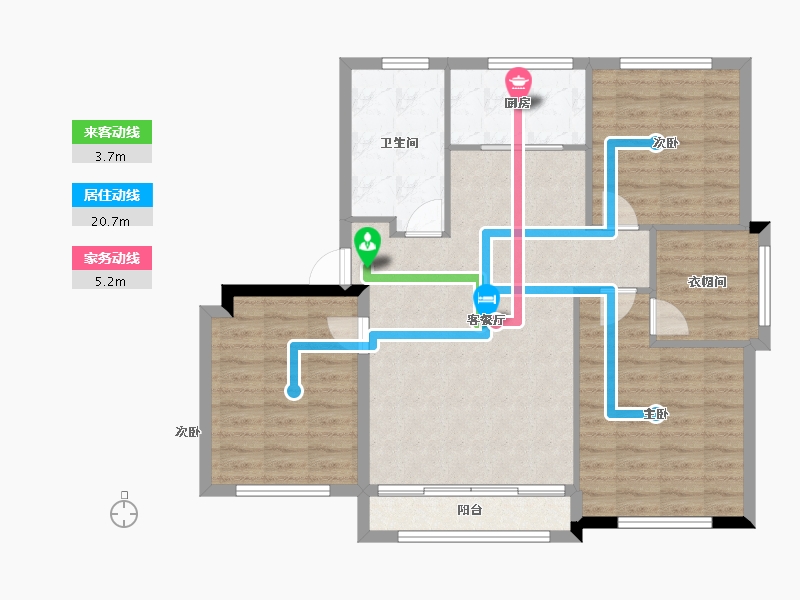 山东省-威海市-茂铭逸品学府-96.82-户型库-动静线