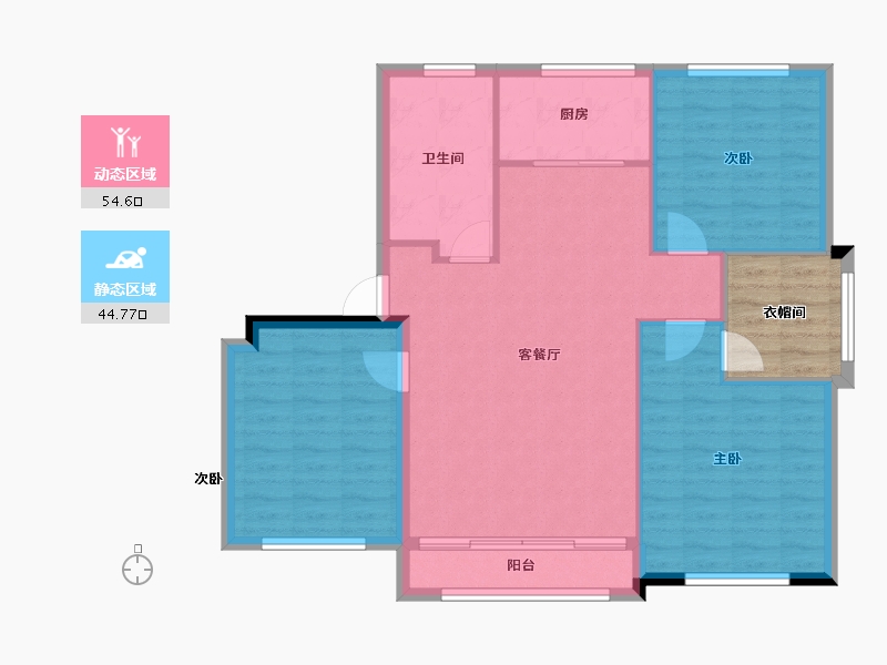 山东省-威海市-茂铭逸品学府-96.82-户型库-动静分区