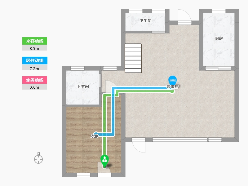 山东省-潍坊市-绿城田园牧歌-65.33-户型库-动静线