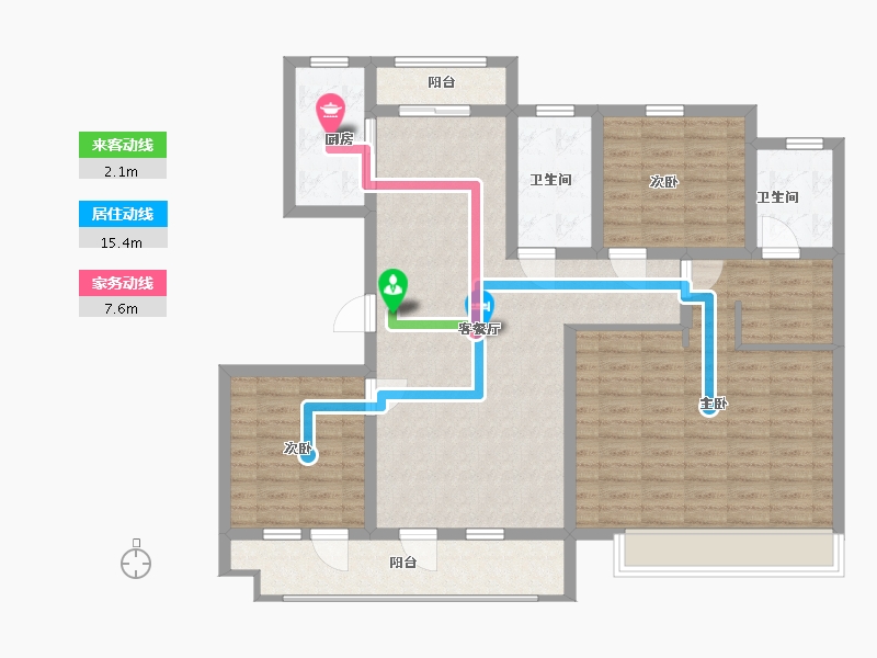 山东省-青岛市-银盛泰博观锦岸-116.00-户型库-动静线