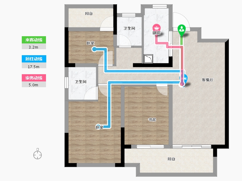 安徽省-合肥市-高速时代御府-98.00-户型库-动静线