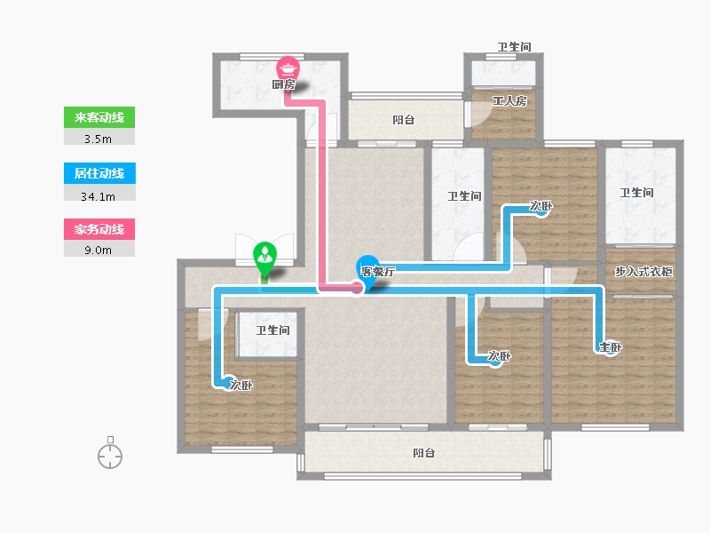 山东省-济南市-凤凰国际-169.99-户型库-动静线