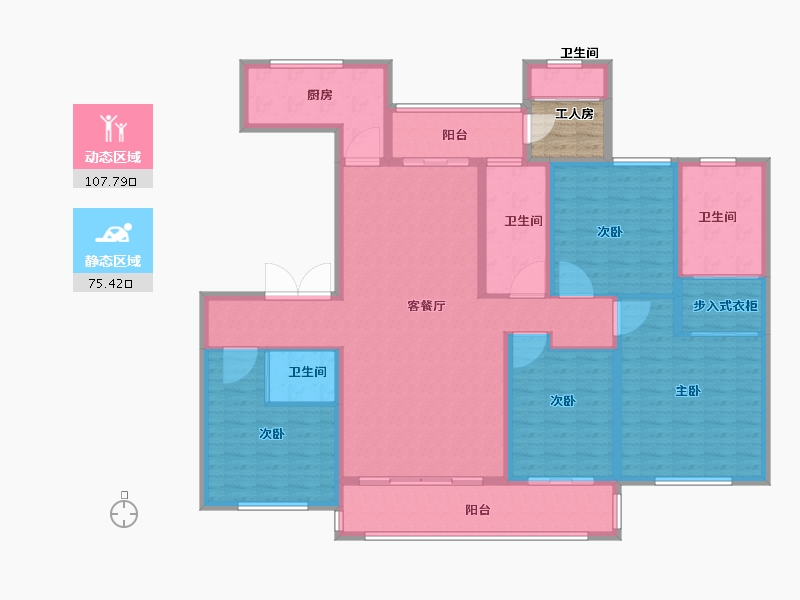 山东省-济南市-凤凰国际-169.99-户型库-动静分区