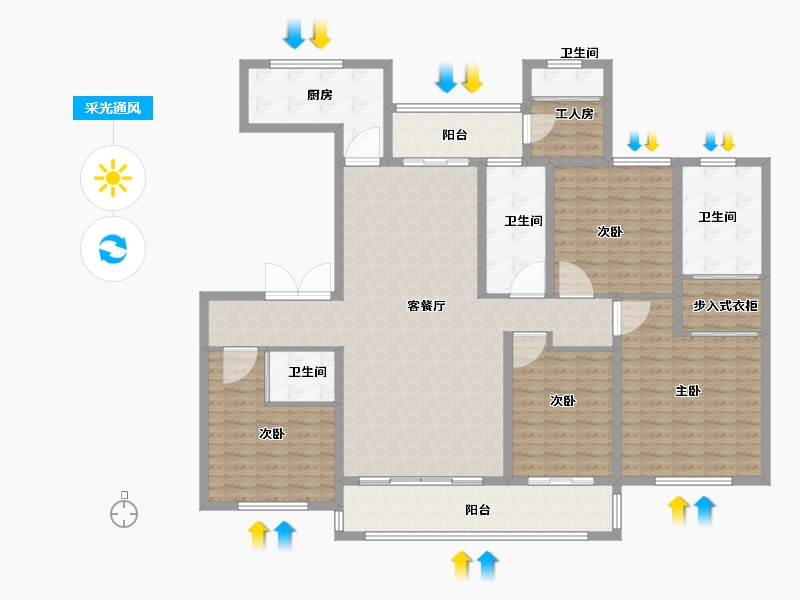 山东省-济南市-凤凰国际-169.99-户型库-采光通风