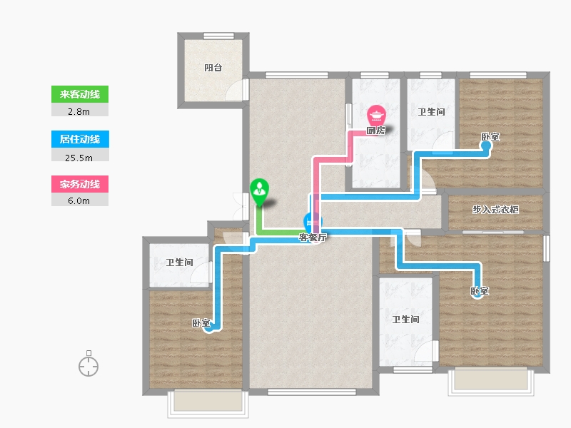 新疆维吾尔自治区-乌鲁木齐市-海大香山壹号-137.58-户型库-动静线