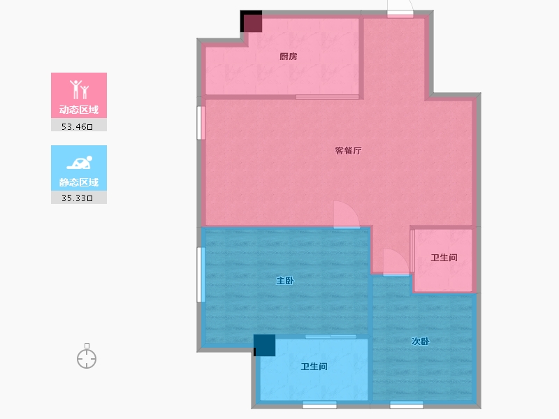 山东省-潍坊市-万博智慧谷-81.30-户型库-动静分区