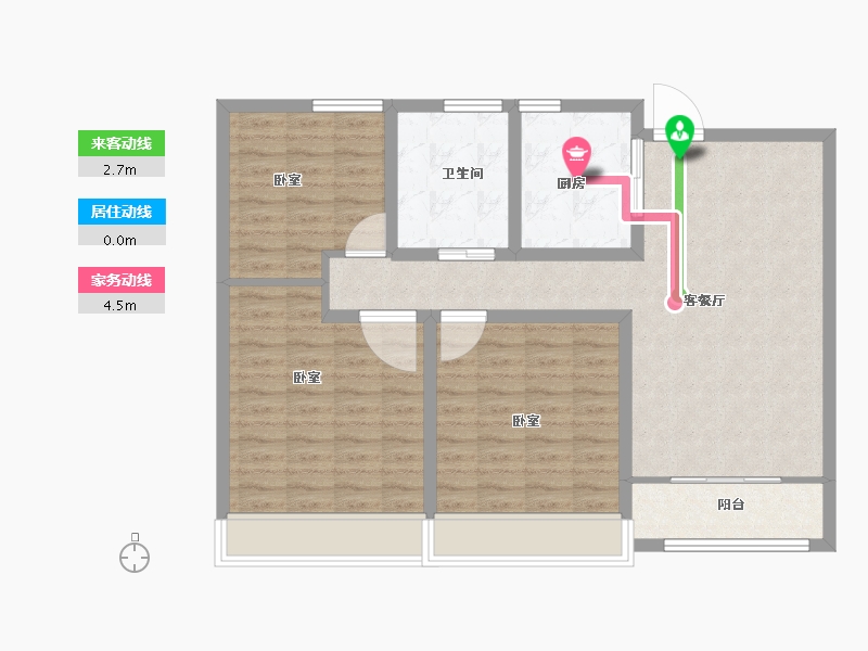 山东省-菏泽市-天华新天地-92.00-户型库-动静线