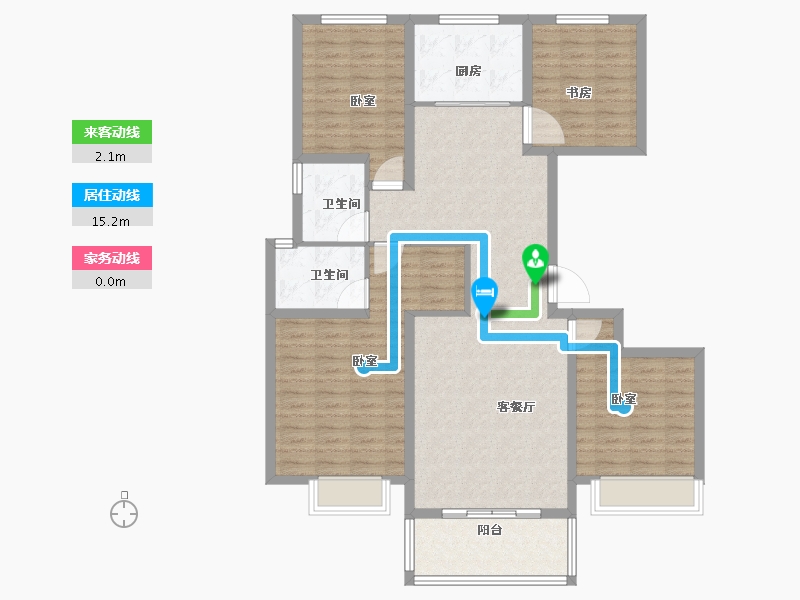 河南省-安阳市-昼锦锦泰苑-116.00-户型库-动静线