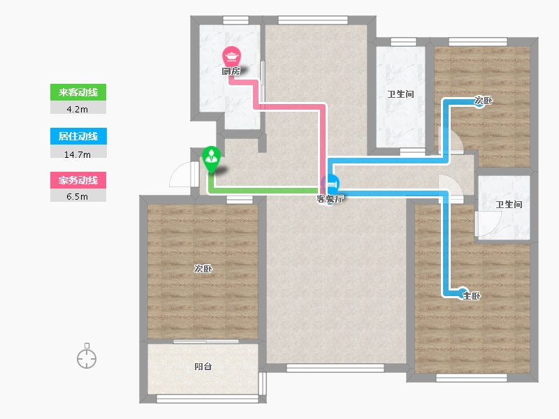 山东省-潍坊市-峡山·凤栖第-103.20-户型库-动静线