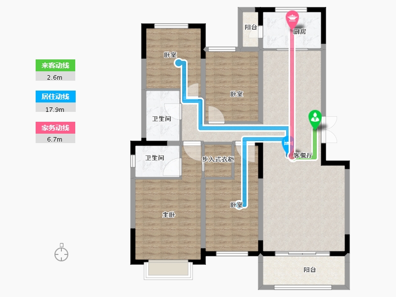 河南省-洛阳市-恒泰中心-126.50-户型库-动静线