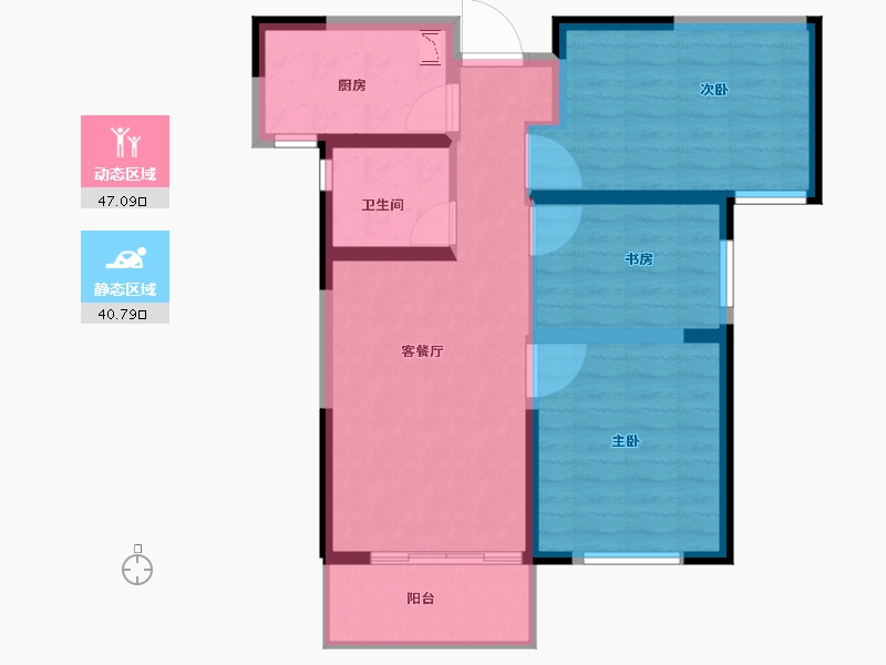 河南省-洛阳市-科弘国风龙樾-78.43-户型库-动静分区