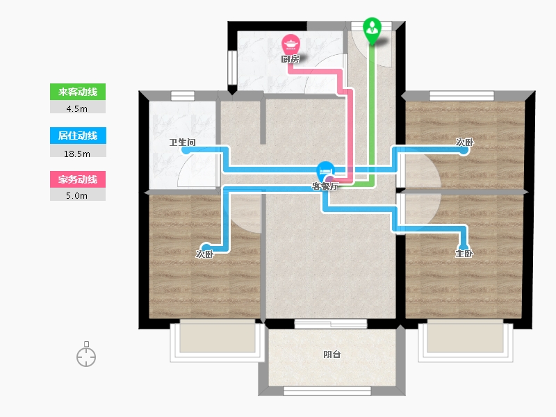 福建省-南平市-南平世茂云玺-62.00-户型库-动静线