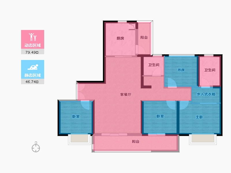 山东省-烟台市-瑞和公馆-112.00-户型库-动静分区