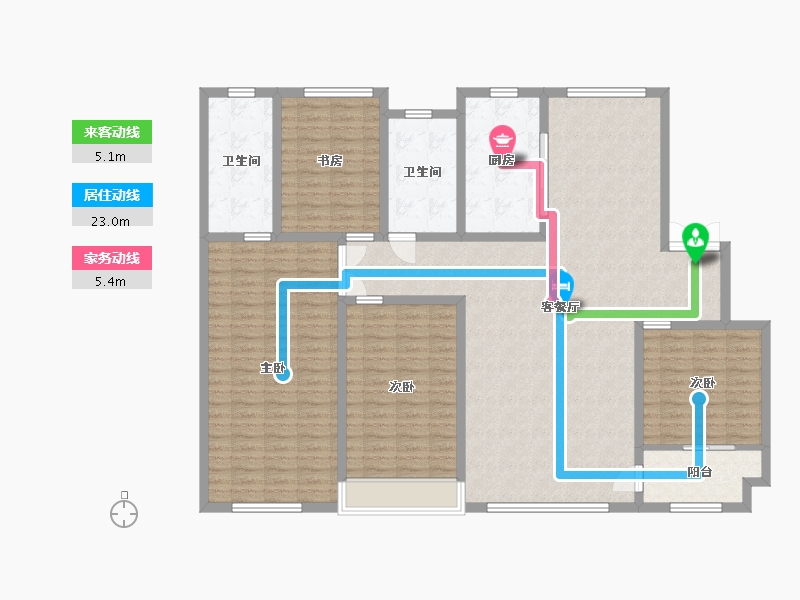 山东省-潍坊市-潍坊港商业综合中心-159.20-户型库-动静线