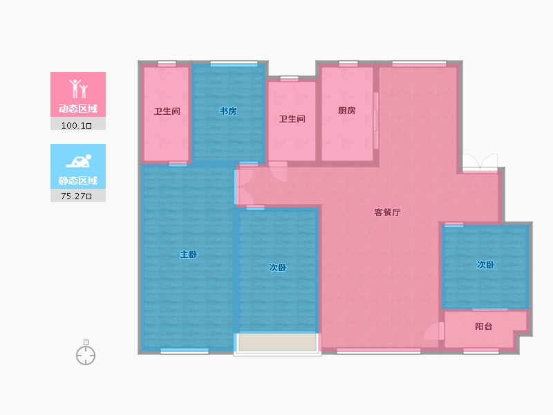 山东省-潍坊市-潍坊港商业综合中心-159.20-户型库-动静分区