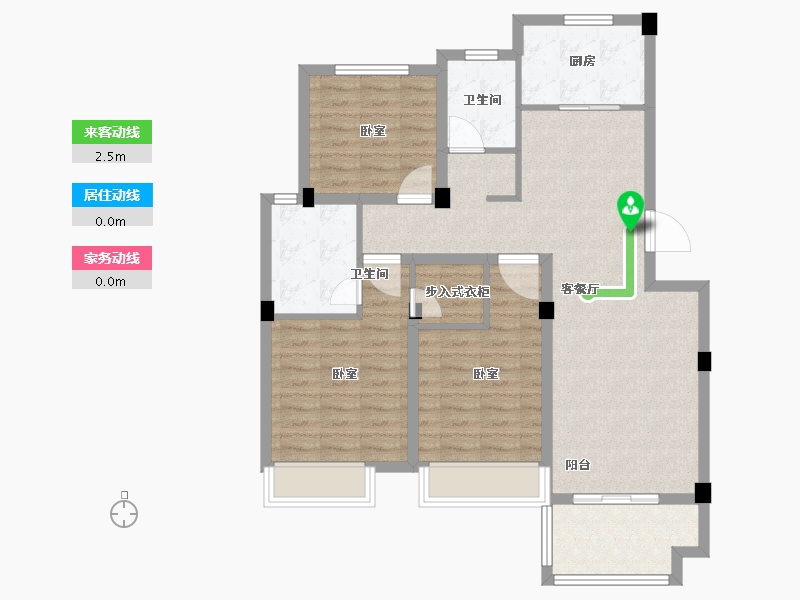 浙江省-绍兴市-江上澜庭-92.00-户型库-动静线