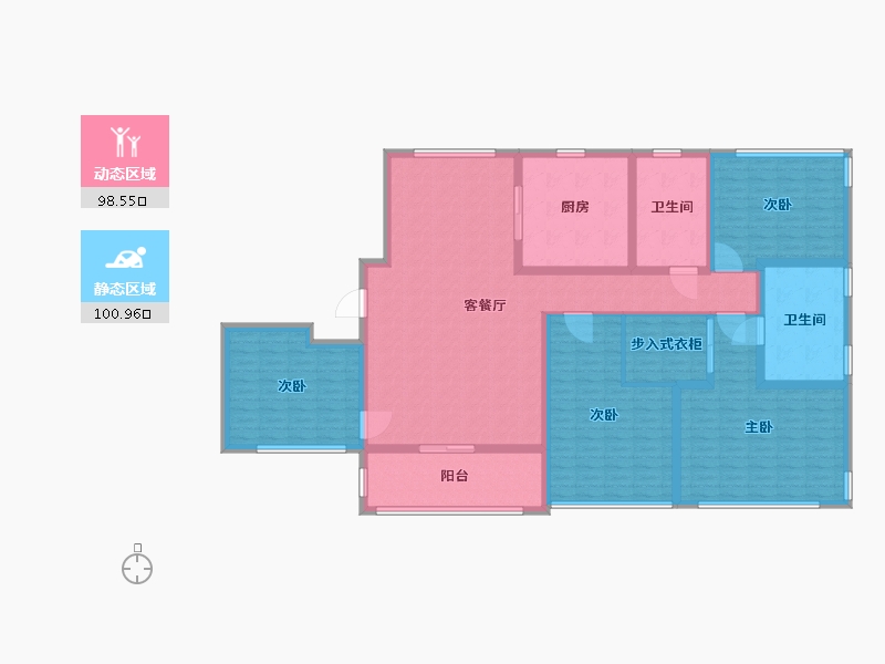 山东省-青岛市-海信君澜-181.01-户型库-动静分区