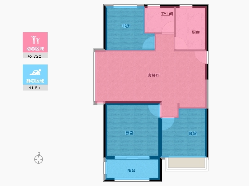 山东省-菏泽市-菏泽绿地新都汇-79.00-户型库-动静分区