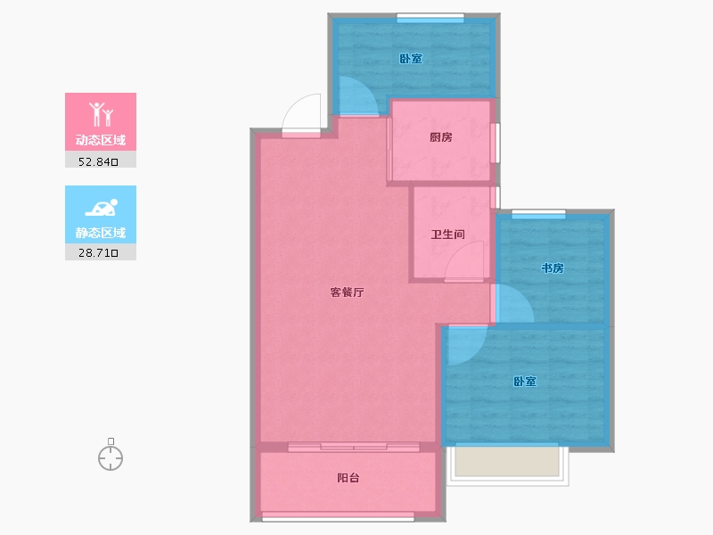 山东省-烟台市-万城华府-74.00-户型库-动静分区