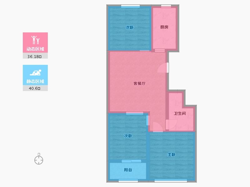 山东省-潍坊市-凤凰城市广场-68.06-户型库-动静分区