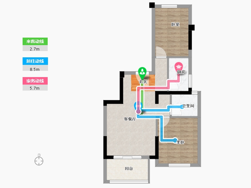 福建省-漳州市-三盛璞悦海-54.63-户型库-动静线