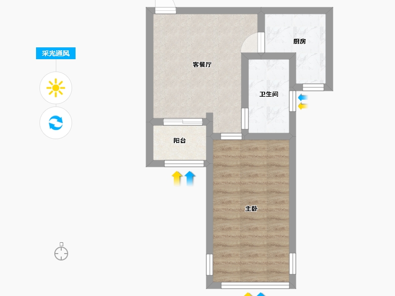 江西省-宜春市-古井泉街-39.40-户型库-采光通风