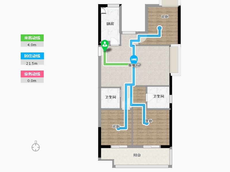 福建省-福州市-乌山九巷-94.00-户型库-动静线