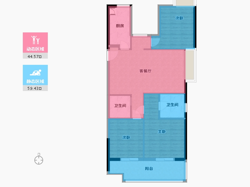 福建省-福州市-乌山九巷-94.00-户型库-动静分区