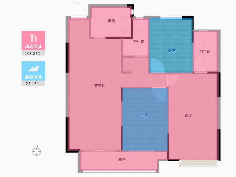 河南省-安阳市-城投绿港-107.00-户型库-动静分区