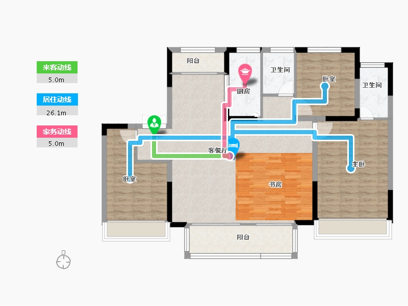 河南省-焦作市-建业星天地-115.07-户型库-动静线