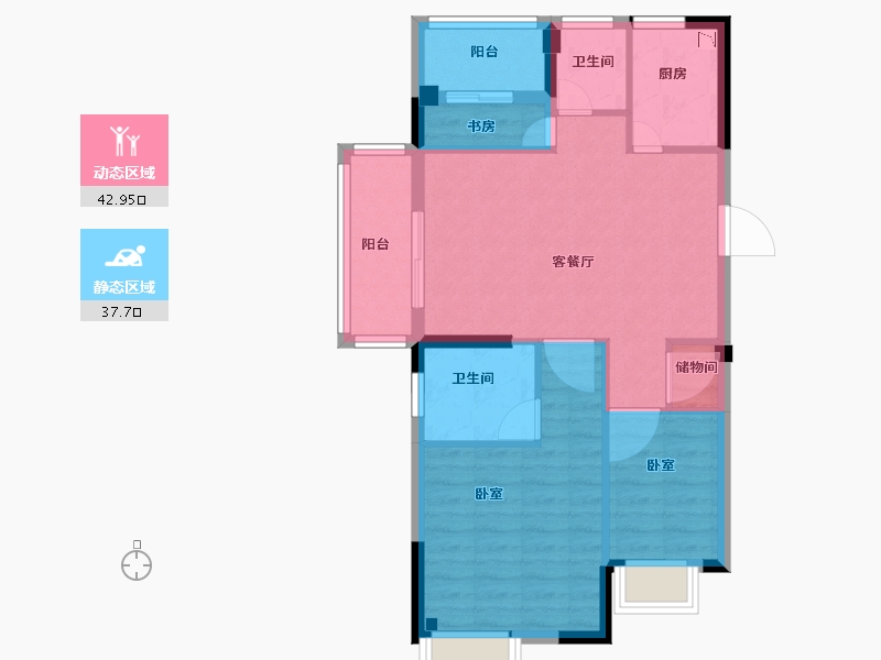 福建省-宁德市-金御尚品-72.01-户型库-动静分区