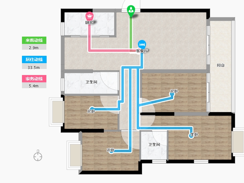 福建省-南平市-太阳名郡-117.99-户型库-动静线