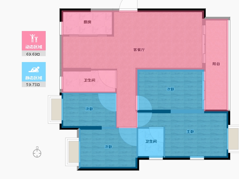 福建省-南平市-太阳名郡-117.99-户型库-动静分区