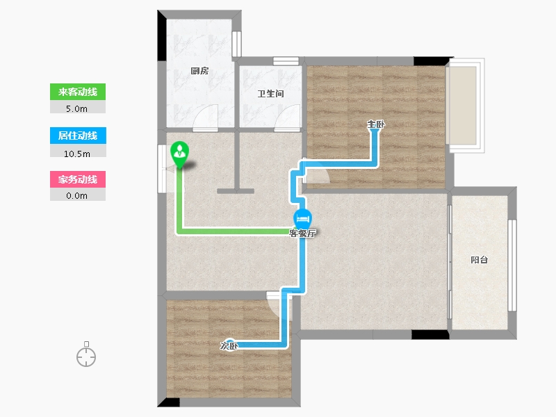 福建省-南平市-荣成凤凰华府-70.00-户型库-动静线