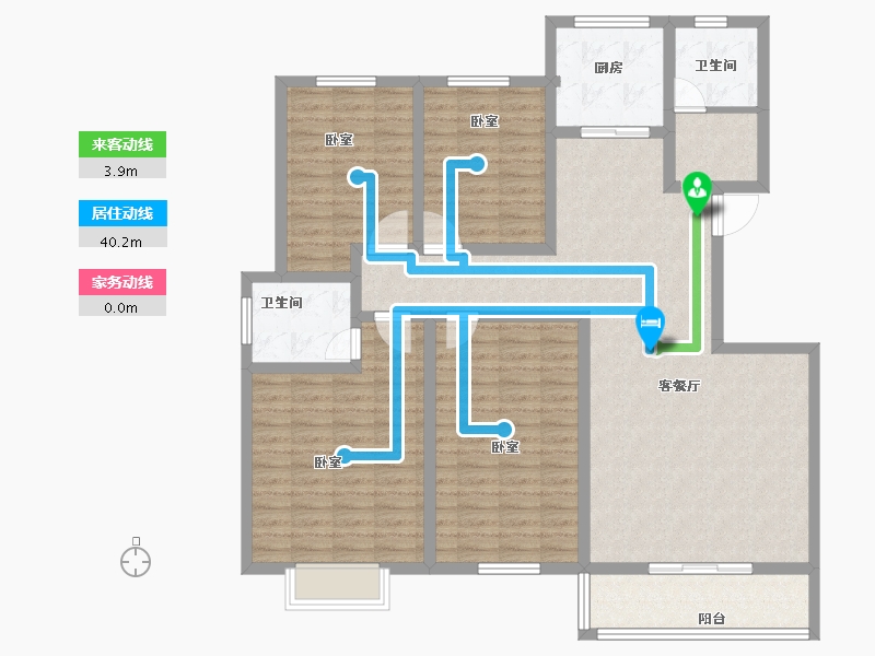 河南省-安阳市-天宏美好生活家园-130.00-户型库-动静线