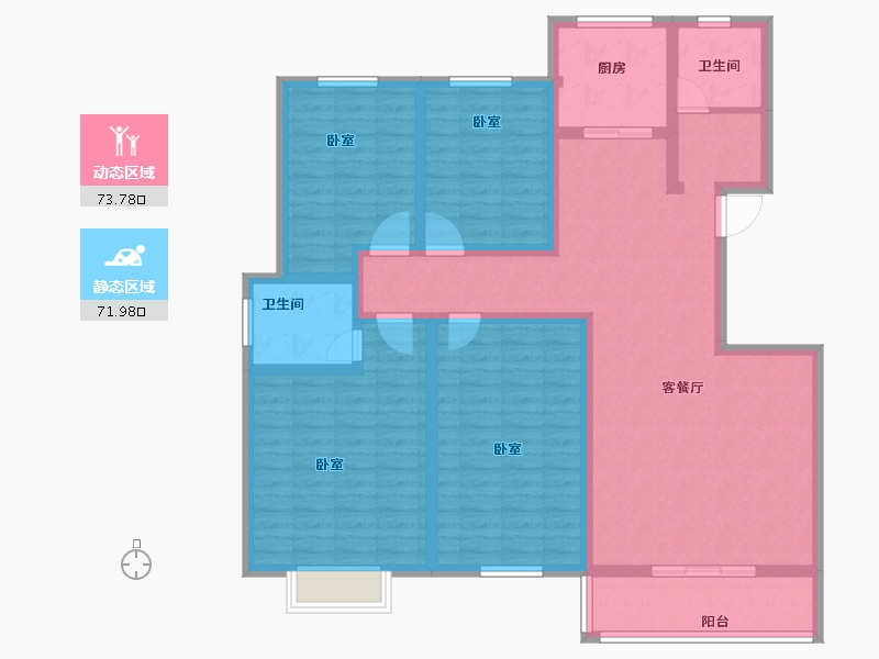 河南省-安阳市-天宏美好生活家园-130.00-户型库-动静分区