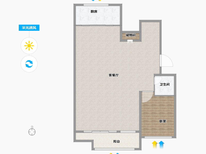 河南省-郑州市-建业新筑-162.21-户型库-采光通风