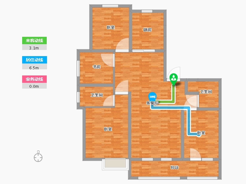 山东省-青岛市-七色堇-122.01-户型库-动静线