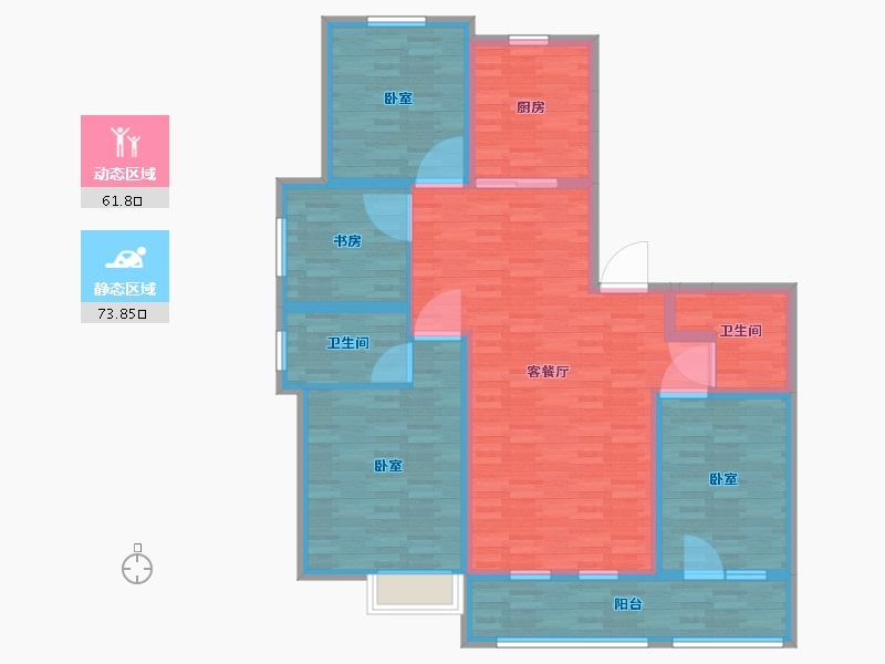 山东省-青岛市-七色堇-122.01-户型库-动静分区