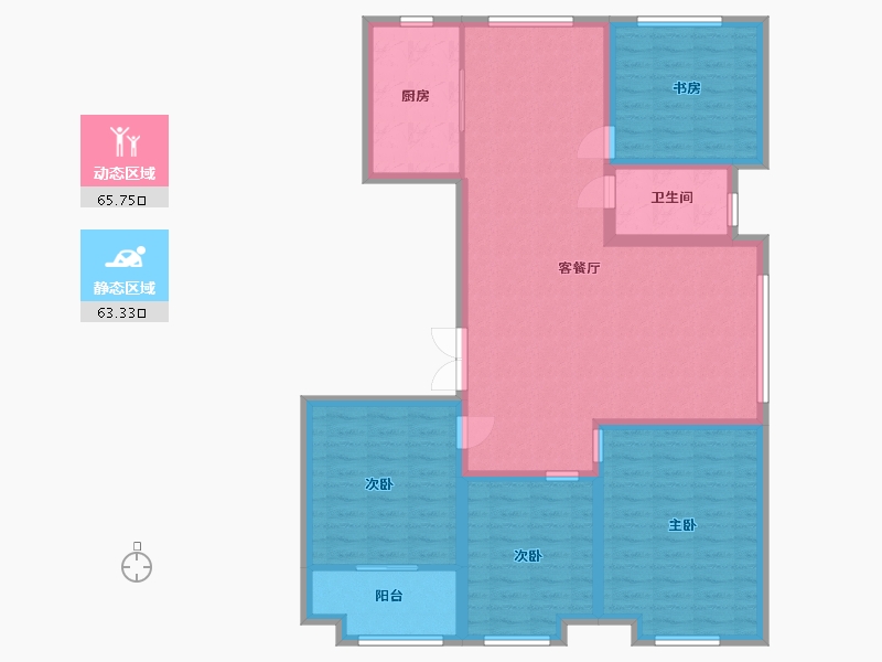 山东省-潍坊市-潍坊港商业综合中心-116.60-户型库-动静分区