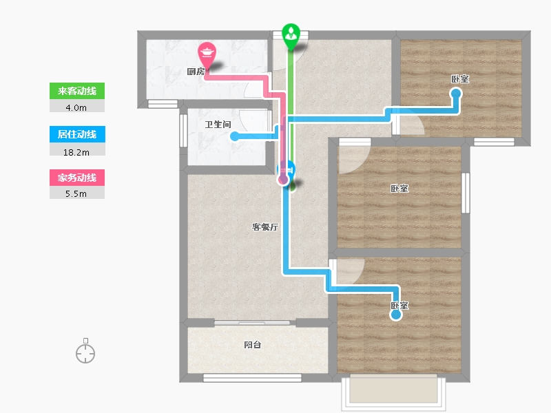 河南省-安阳市-上城公馆北郡-82.00-户型库-动静线