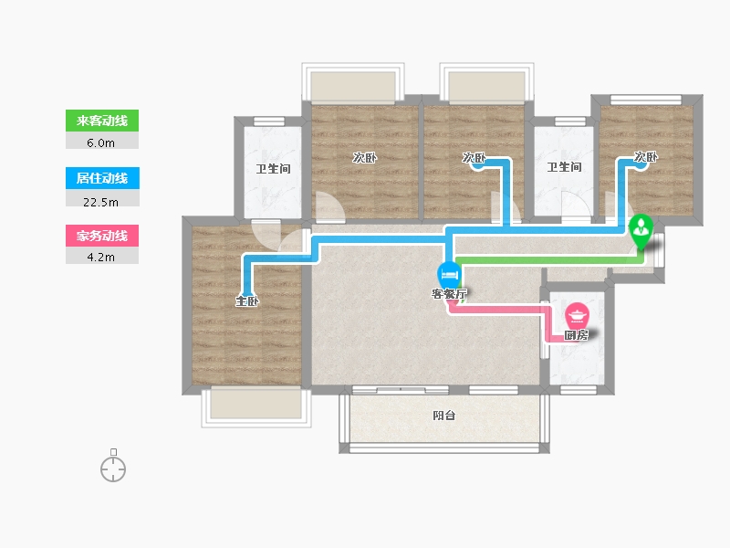 广西壮族自治区-南宁市-印象愉景湾-83.76-户型库-动静线