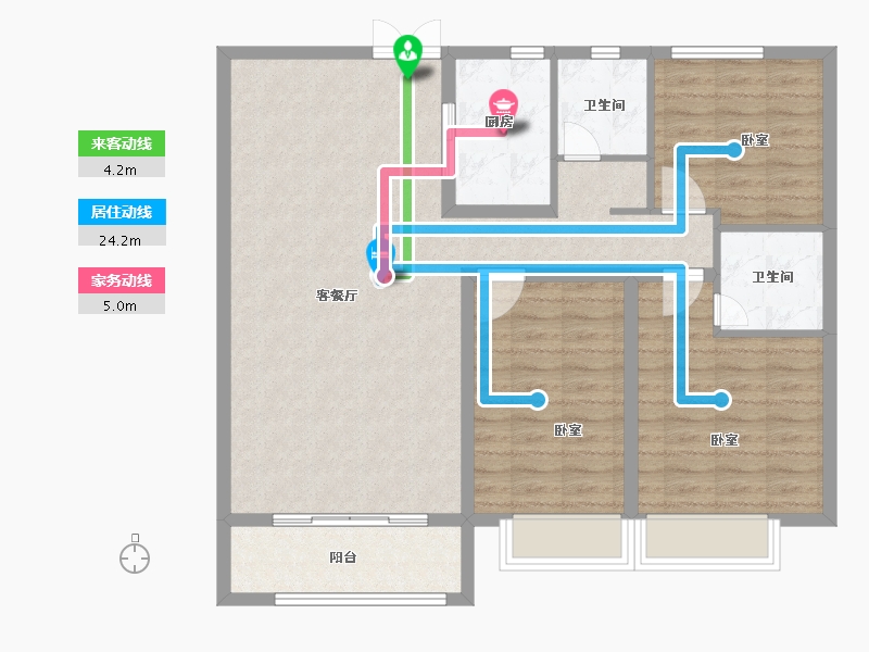 河南省-安阳市-西府景苑-99.18-户型库-动静线