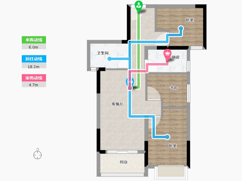 河南省-郑州市-御品蔚来云城-71.00-户型库-动静线