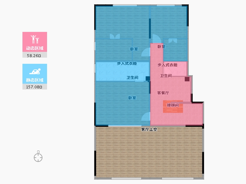 河南省-新乡市-蓝光凤湖长岛国际社区-206.20-户型库-动静分区