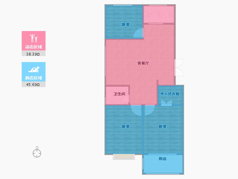 山东省-烟台市-东泰仕林首府-79.20-户型库-动静分区