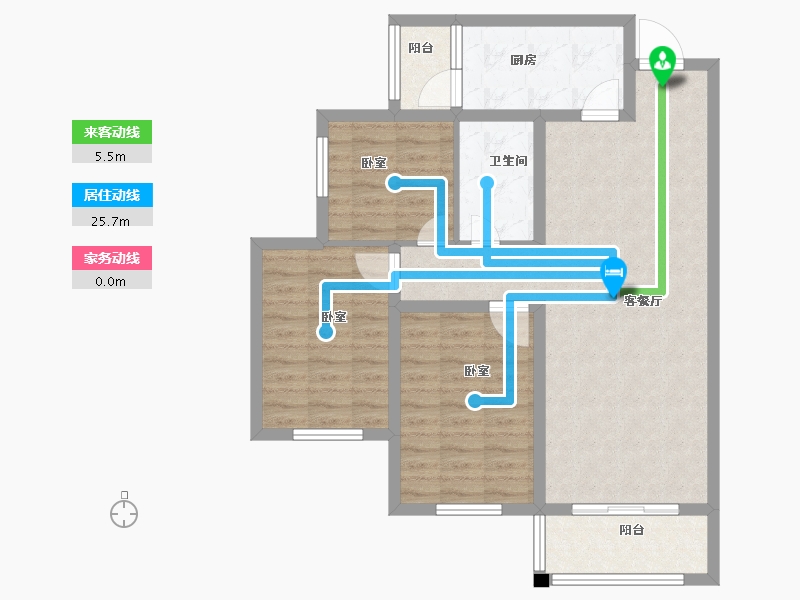 河南省-安阳市-天宏美好生活家园-85.00-户型库-动静线