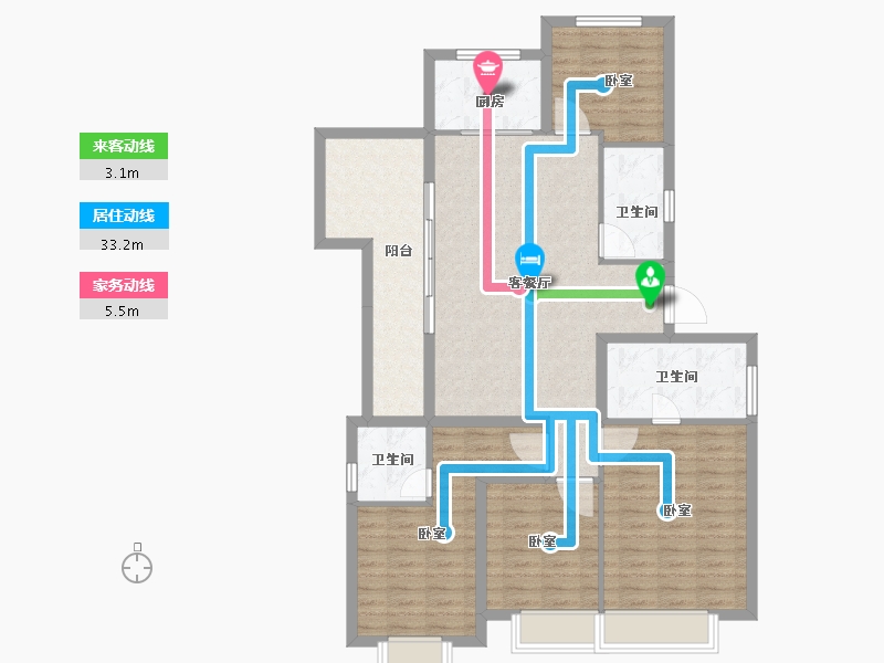 河南省-新乡市-蓝光凤湖长岛国际社区-114.20-户型库-动静线