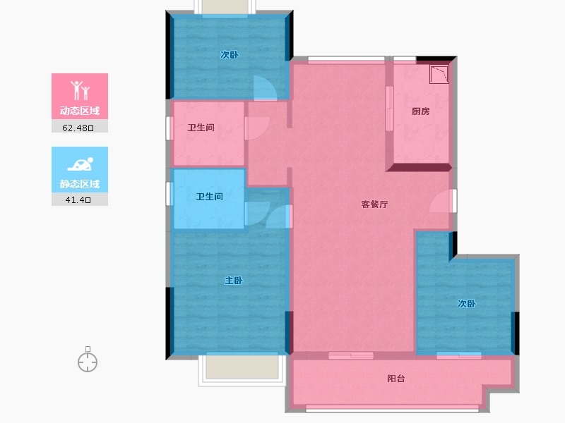 江西省-南昌市-安义碧桂园·云著-93.00-户型库-动静分区