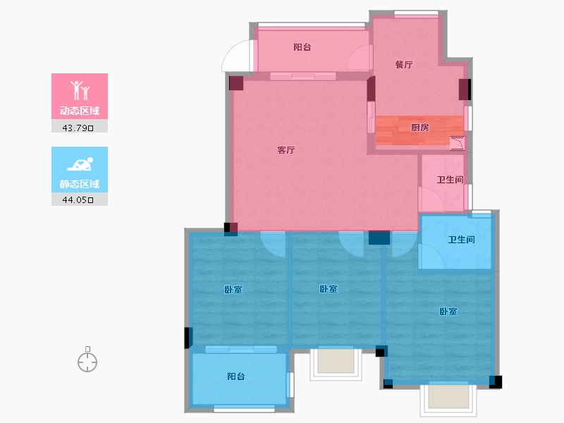 福建省-宁德市-福泰央府-79.00-户型库-动静分区